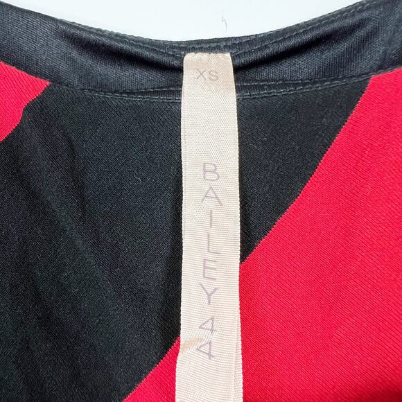 Bailey 44 black & red striped dress Size Extra Small - Picture 3 of 6